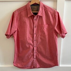 5.11 Tactical Men's Casual Red Button Down Shirt
